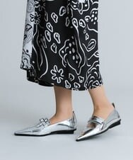 RHEGT27990 HIROKO KOSHINO(ヒロココシノ) アートフルーツプリントワンピース ブラック