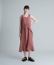 RHEIT56990 HIROKO KOSHINO(ヒロココシノ) 【日本製】バイアスプリントデザインワンピース ブラック