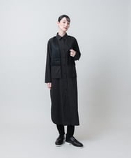 RHEJE22890 HIROKO KOSHINO(ヒロココシノ) サテンベスト付きタイプライターワンピース /日本製/洗える ベージュ