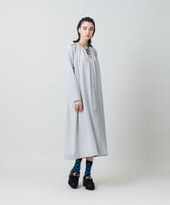 RHELD15860 HIROKO KOSHINO(ヒロココシノ) 立体カッティングワンピース /日本製/洗える ライトグレー