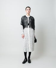 RHEWD36120 HIROKO KOSHINO(ヒロココシノ) ケープライクシャツワンピース/日本製 ベージュ