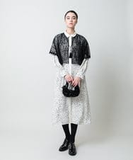 RHEWD36120 HIROKO KOSHINO(ヒロココシノ) ケープライクシャツワンピース/日本製 ベージュ