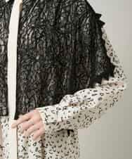 RHEWD36120 HIROKO KOSHINO(ヒロココシノ) ケープライクシャツワンピース/日本製 ベージュ