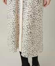 RHEWD36120 HIROKO KOSHINO(ヒロココシノ) ケープライクシャツワンピース/日本製 ベージュ