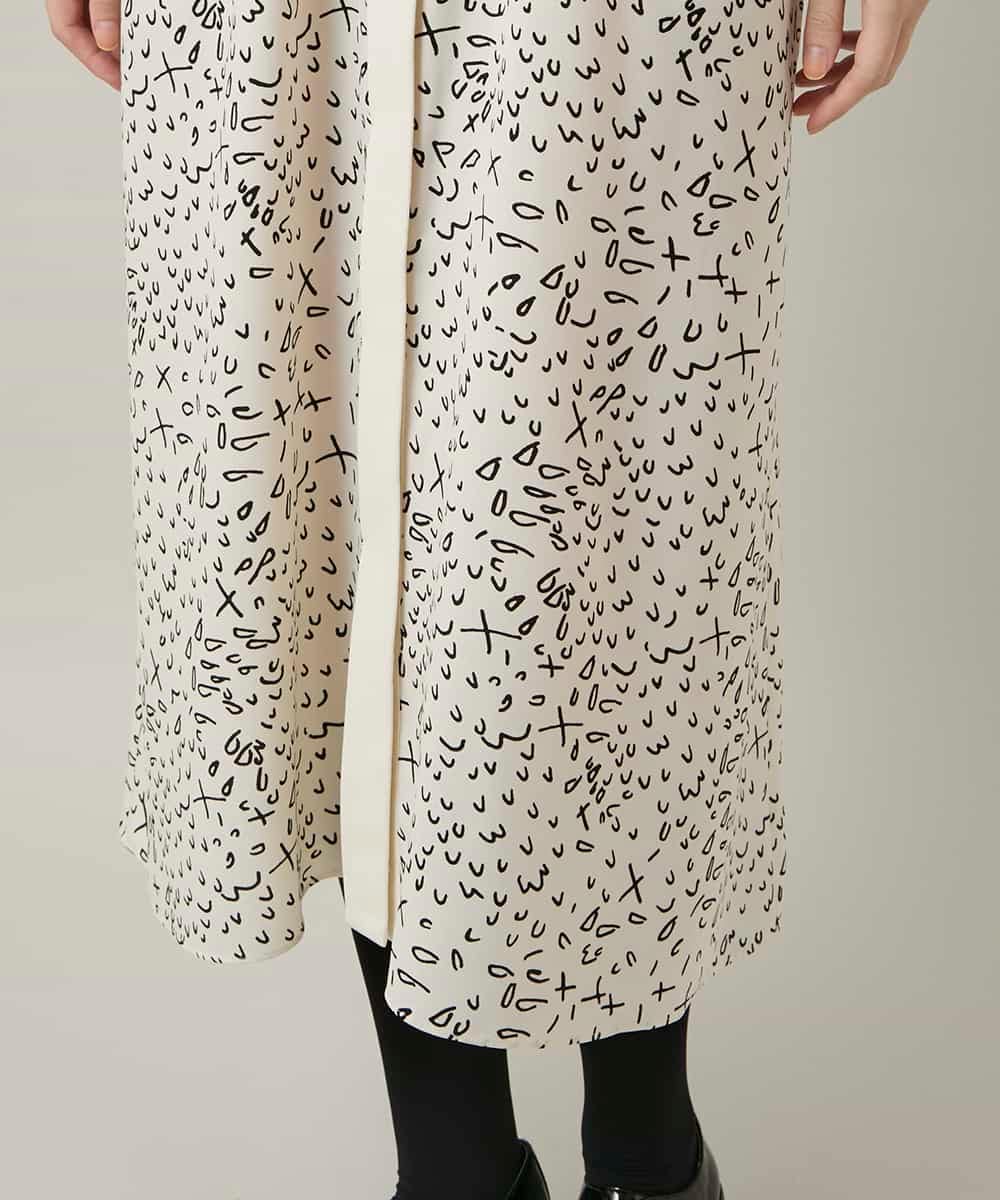 RHEWD36120 HIROKO KOSHINO(ヒロココシノ) ケープライクシャツワンピース/日本製 ベージュ