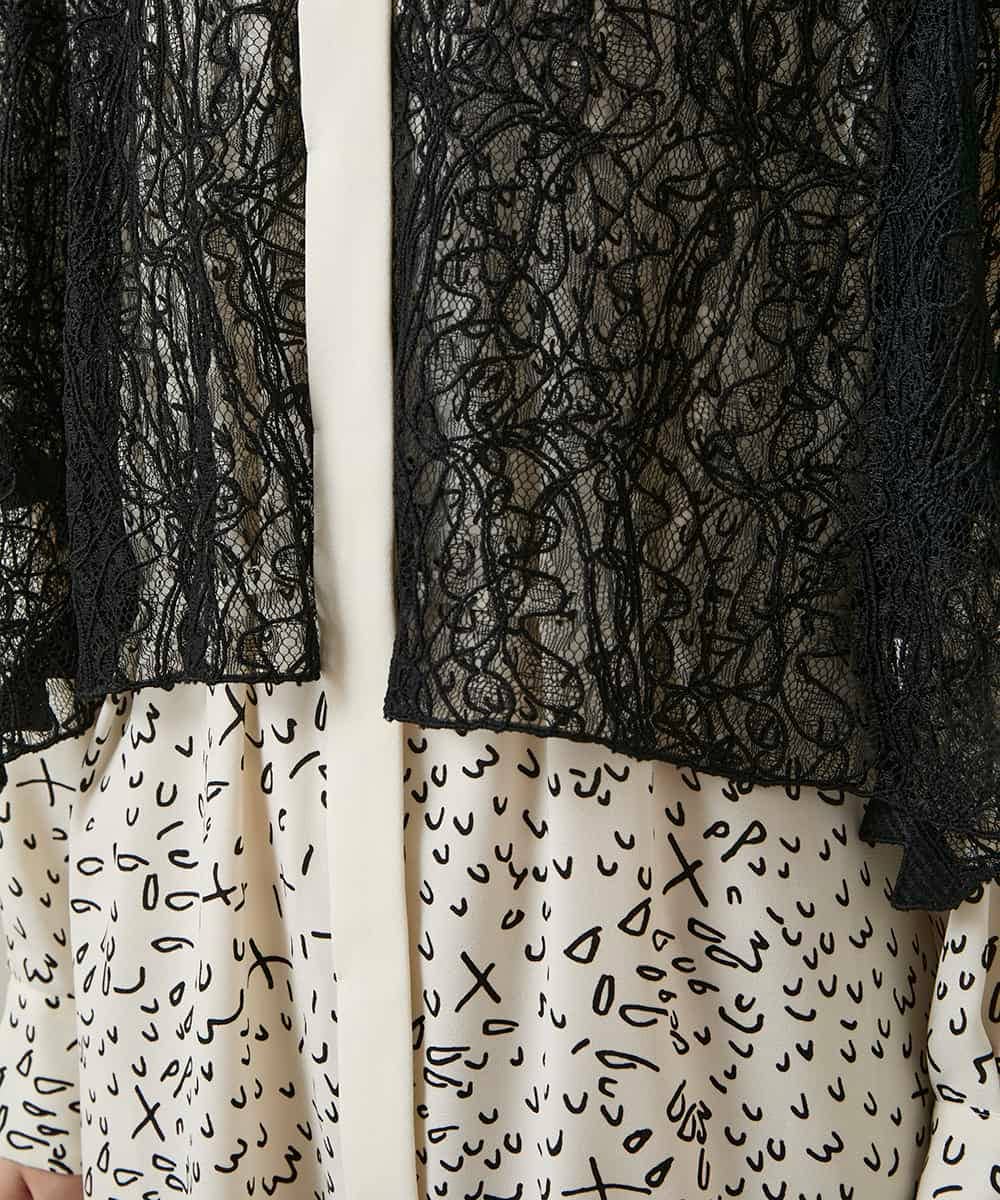 RHEWD36120 HIROKO KOSHINO(ヒロココシノ) ケープライクシャツワンピース/日本製 ベージュ