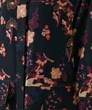 RHEYD02110 HIROKO KOSHINO(ヒロココシノ) オリエンタルアニマルプリントワンピース /日本製/洗える ブラック