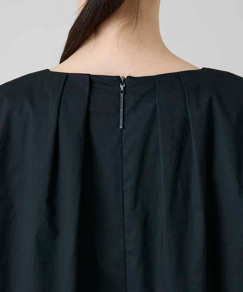 RHEYD12130 HIROKO KOSHINO(ヒロココシノ) 幾何学エンブロイダリーワンピース /洗える ブラック