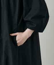 RHEYD12130 HIROKO KOSHINO(ヒロココシノ) 幾何学エンブロイダリーワンピース /洗える ブラック