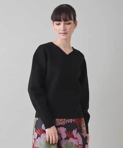 RHFAD05450 HIROKO KOSHINO ダーツアクセントニットプルオーバー /洗える