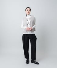 RHFAD18360 HIROKO KOSHINO(ヒロココシノ) インナーハイネックニットプルオーバー レッド