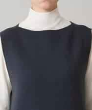 RHFAE16890 HIROKO KOSHINO(ヒロココシノ) スラッシュデザインニットワンピース グレー