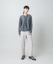 RHFAF20450 HIROKO KOSHINO(ヒロココシノ) バルーンシルエットニットプルオーバー/日本製 グレー