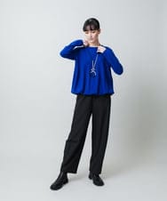 RHFAF20450 HIROKO KOSHINO(ヒロココシノ) バルーンシルエットニットプルオーバー/日本製 グレー