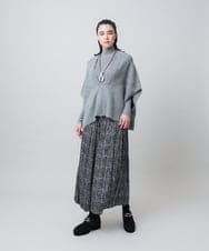 RHFAG02360 HIROKO KOSHINO(ヒロココシノ) テンセルウールハイネックニットプルオーバー グリーン