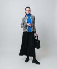 RHFAG02360 HIROKO KOSHINO(ヒロココシノ) テンセルウールハイネックニットプルオーバー グリーン