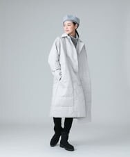 RHFAW66790 HIROKO KOSHINO(ヒロココシノ) 【日本製】切り替えデザインニットチュニック ライトグレー