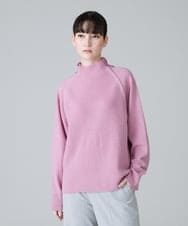 RHFAX71390 HIROKO KOSHINO(ヒロココシノ) ボトルネックニットプルオーバー ピンク