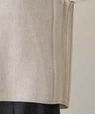 RHFAX71390 HIROKO KOSHINO(ヒロココシノ) ボトルネックニットプルオーバー ベージュ