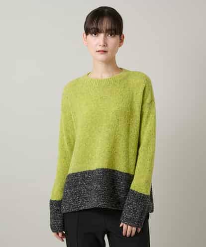 RHFCD37490  バイカラーブークレヤーンニット/日本製