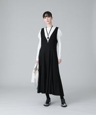 RHFCV81300 HIROKO KOSHINO(ヒロココシノ) ホールガーメントリブニットトップ ホワイト