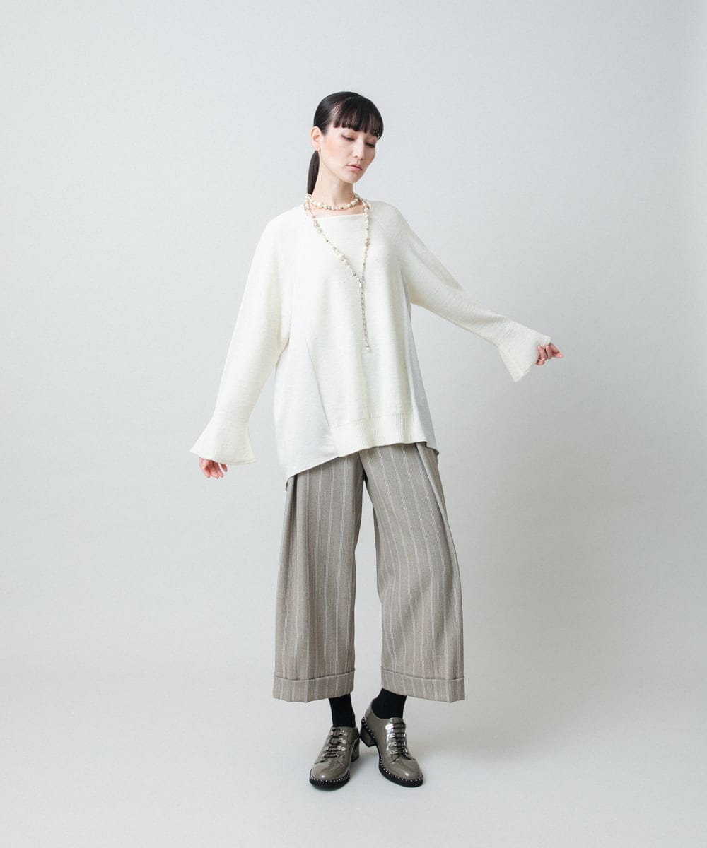 RHFED43730 HIROKO KOSHINO(ヒロココシノ) スキャッタービーズジョイントニット ブラック