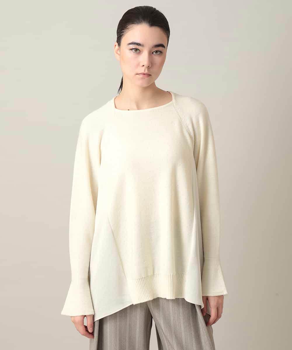 RHFED43730 HIROKO KOSHINO(ヒロココシノ) スキャッタービーズジョイントニット アイボリー