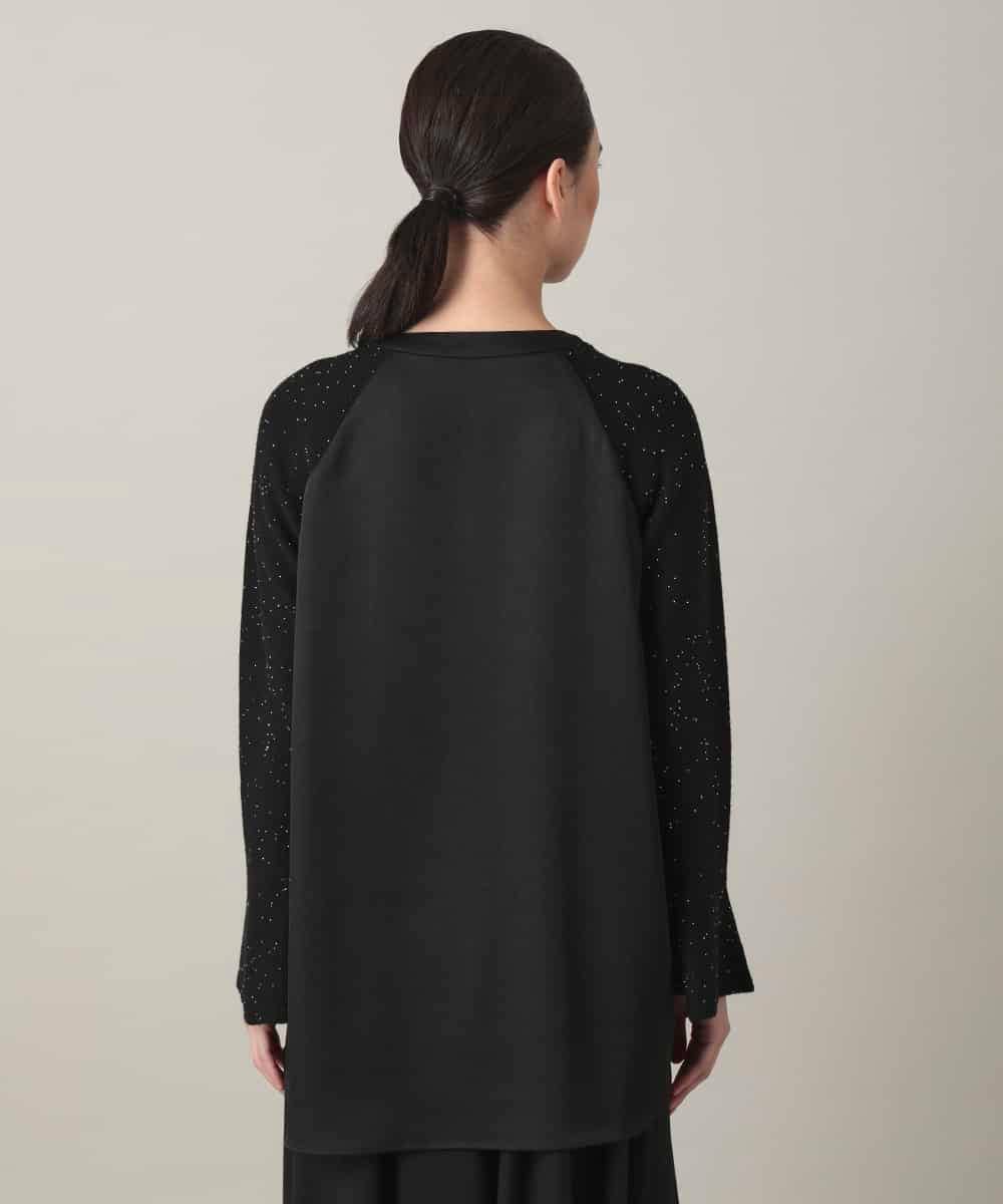 RHFED43730 HIROKO KOSHINO(ヒロココシノ) スキャッタービーズジョイントニット ブラック