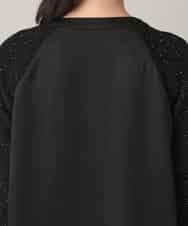 RHFED43730 HIROKO KOSHINO(ヒロココシノ) スキャッタービーズジョイントニット ブラック