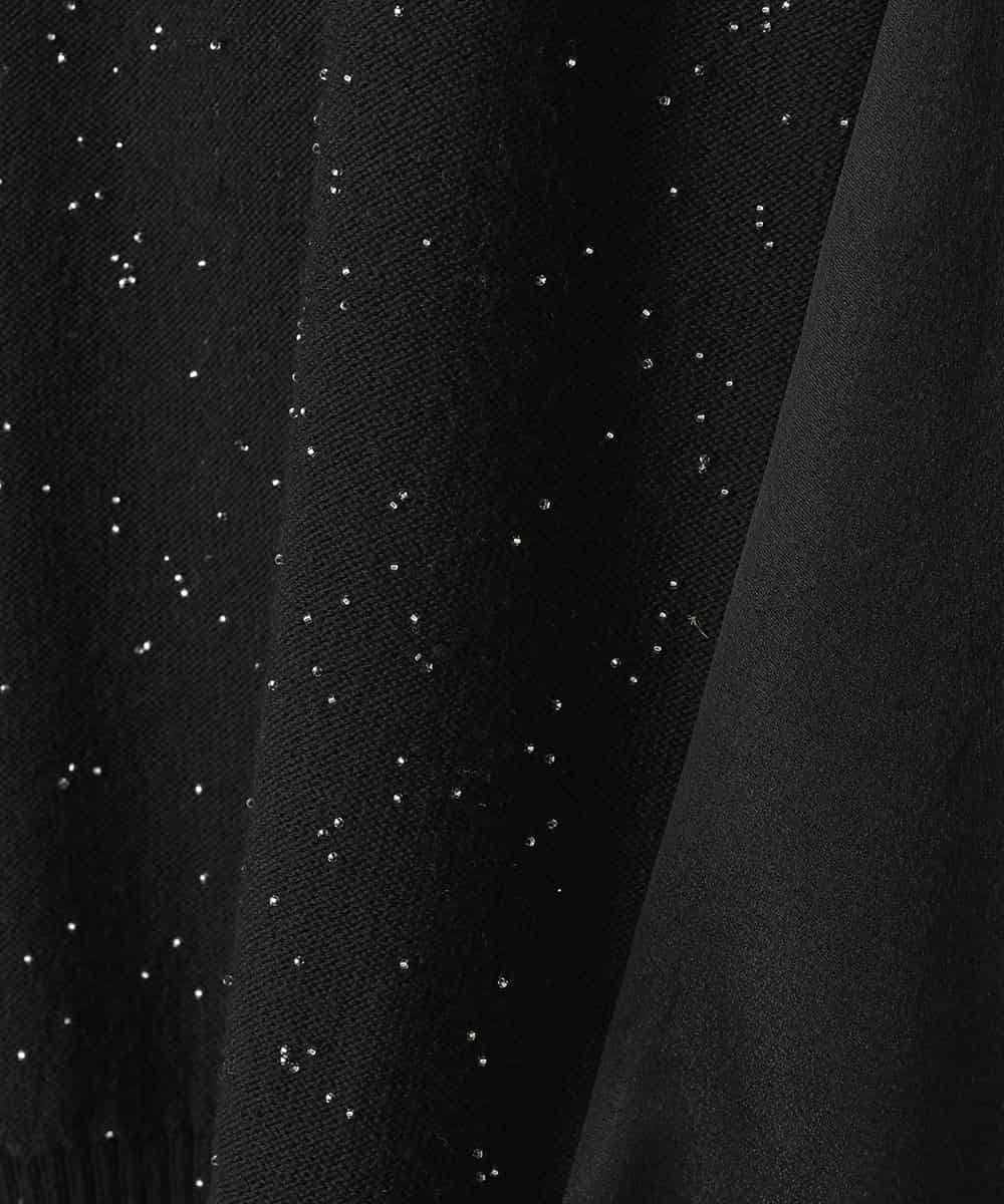 RHFED43730 HIROKO KOSHINO(ヒロココシノ) スキャッタービーズジョイントニット ブラック