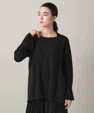 RHFED43730 HIROKO KOSHINO(ヒロココシノ) スキャッタービーズジョイントニット ブラック