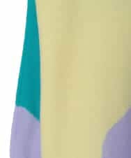 RHFED45690 HIROKO KOSHINO(ヒロココシノ) ブロックアートインターシャドルマンニット/日本製 マルチ