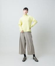 RHFED47690 HIROKO KOSHINO(ヒロココシノ) 幾何ジャカードウールニットプルオーバー/日本製 パープル