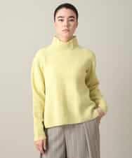 RHFED47690 HIROKO KOSHINO(ヒロココシノ) 幾何ジャカードウールニットプルオーバー/日本製 ライトイエロー