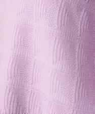 RHFED47690 HIROKO KOSHINO(ヒロココシノ) 幾何ジャカードウールニットプルオーバー/日本製 パープル