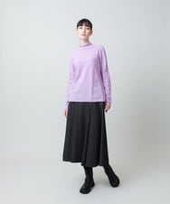 RHFED48340 HIROKO KOSHINO(ヒロココシノ) ホールガーメントタートルネックプルオーバー/日本製 ライトイエロー