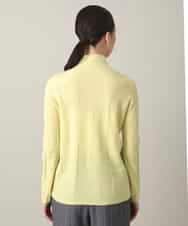 RHFED48340 HIROKO KOSHINO(ヒロココシノ) ホールガーメントタートルネックプルオーバー/日本製 ライトイエロー