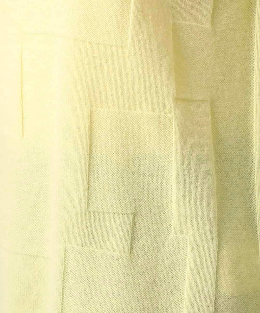 RHFED48340 HIROKO KOSHINO(ヒロココシノ) ホールガーメントタートルネックプルオーバー/日本製 ライトイエロー