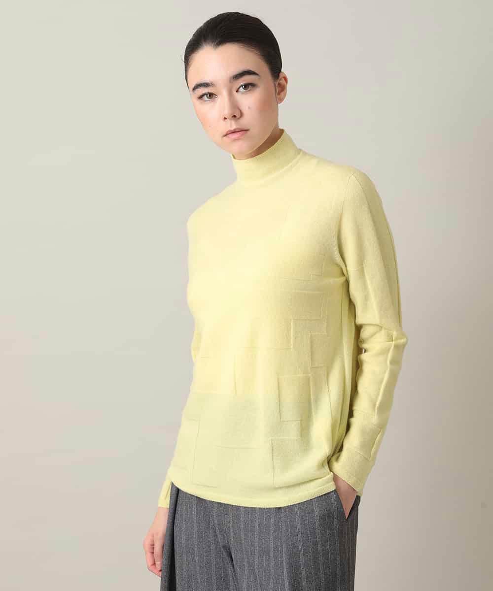 RHFED48340 HIROKO KOSHINO ホールガーメントタートルネックプルオーバー/日本製