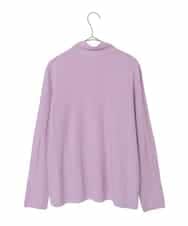 RHFED48340 HIROKO KOSHINO(ヒロココシノ) ホールガーメントタートルネックプルオーバー/日本製 パープル