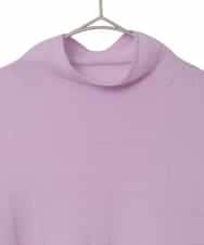 RHFED48340 HIROKO KOSHINO(ヒロココシノ) ホールガーメントタートルネックプルオーバー/日本製 パープル