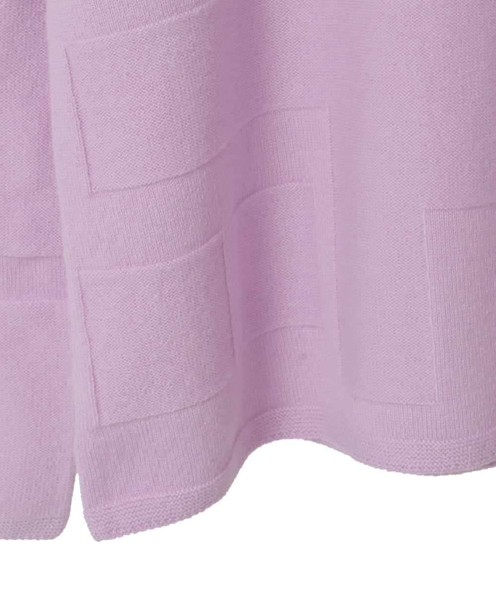 RHFED48340 HIROKO KOSHINO(ヒロココシノ) ホールガーメントタートルネックプルオーバー/日本製 パープル