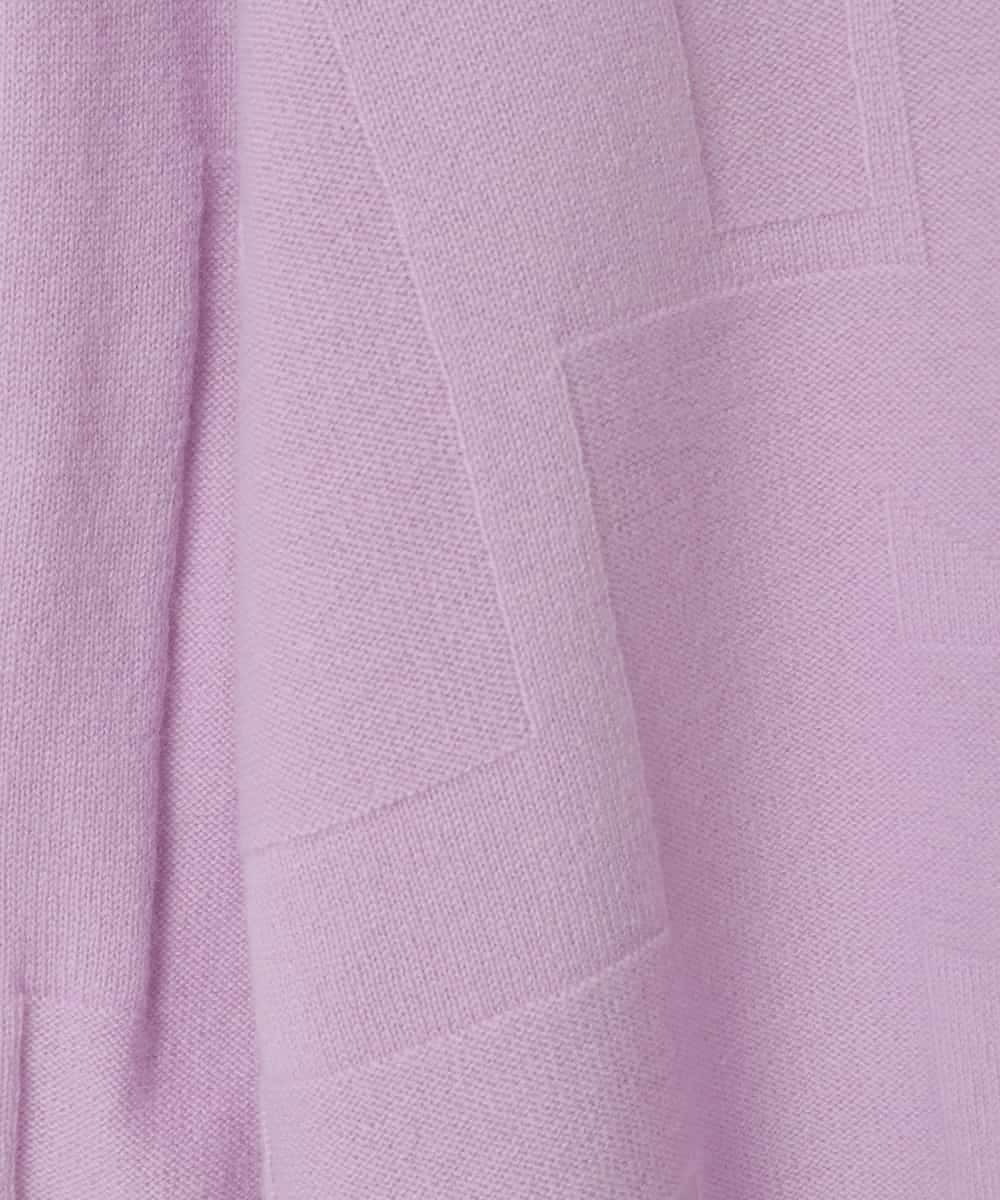 RHFED48340 HIROKO KOSHINO(ヒロココシノ) ホールガーメントタートルネックプルオーバー/日本製 パープル