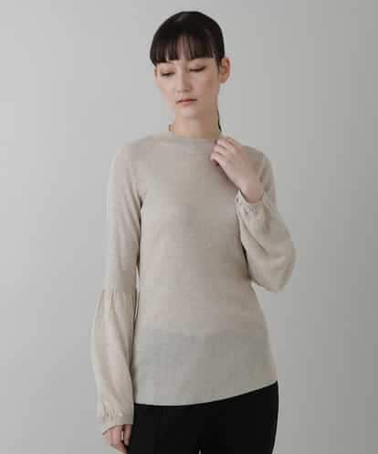 RHFEP02390 HIROKO KOSHINO メタリックニットプルオーバー