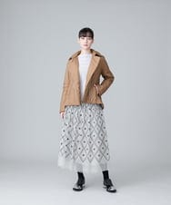 RHFEV86490 HIROKO KOSHINO(ヒロココシノ) レーヨンストレッチタックニット ライトイエロー