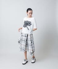 RHFGB21490 HIROKO KOSHINO(ヒロココシノ) アートフラワーデザインニットプルオーバー ホワイト