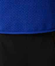 RHFGD05390 HIROKO KOSHINO(ヒロココシノ) シアーメッシュニットプルオーバー /洗える ブルー