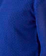 RHFGD05390 HIROKO KOSHINO(ヒロココシノ) シアーメッシュニットプルオーバー /洗える ブルー