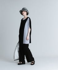 RHFGS30690 HIROKO KOSHINO(ヒロココシノ) バイカラージョイントチュニック ライトブルー