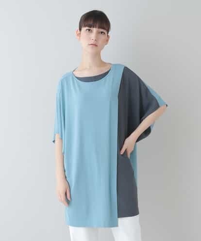 RHFGS30690 HIROKO KOSHINO バイカラージョイントチュニック